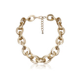 Stylish Chunky Gold Chain Necklace.